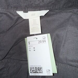 H&M black corduroy shirt